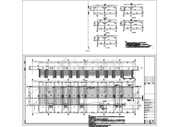 大型钢桁架结构交通枢纽站全套建筑设计CAD施工图-图一