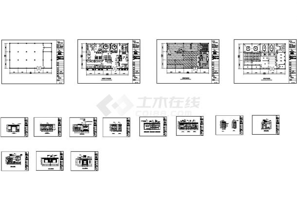 [自贡]茶餐厅装修设计cad施工图-图二