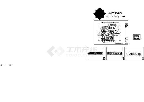 某西式比萨店装修设计cad施工图-图二