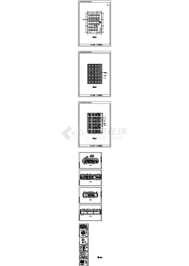 443平方大餐厅装修设计cad施工图-图一