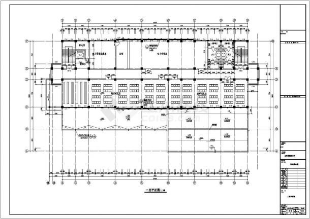 小学6层行政综合楼建筑设计施工图-图二