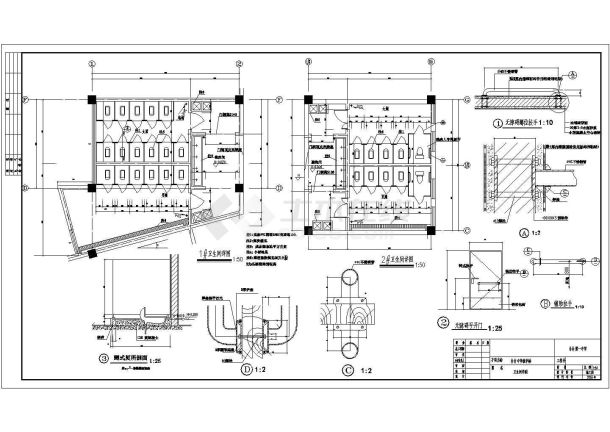 某建筑CAD节点构造完整施工设计图纸-图一