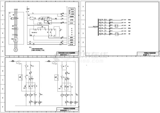 空调机组电气控制原理设计CAD图-图一