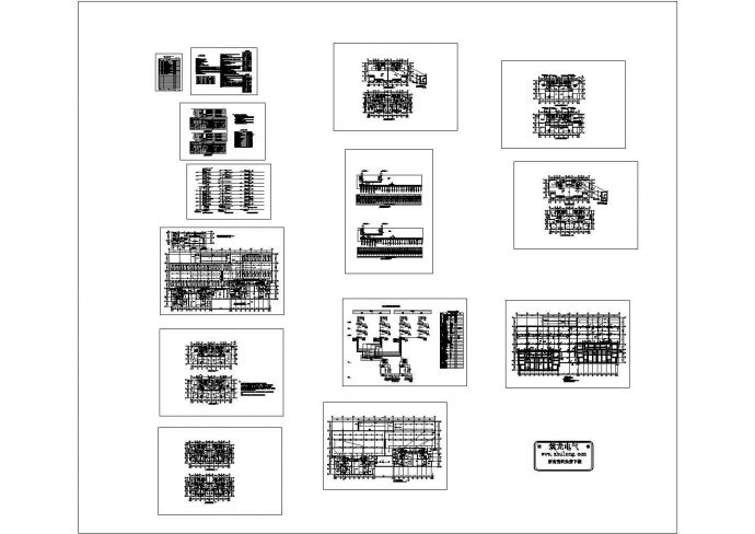 杭州某小区高层住宅楼电气图纸_图1