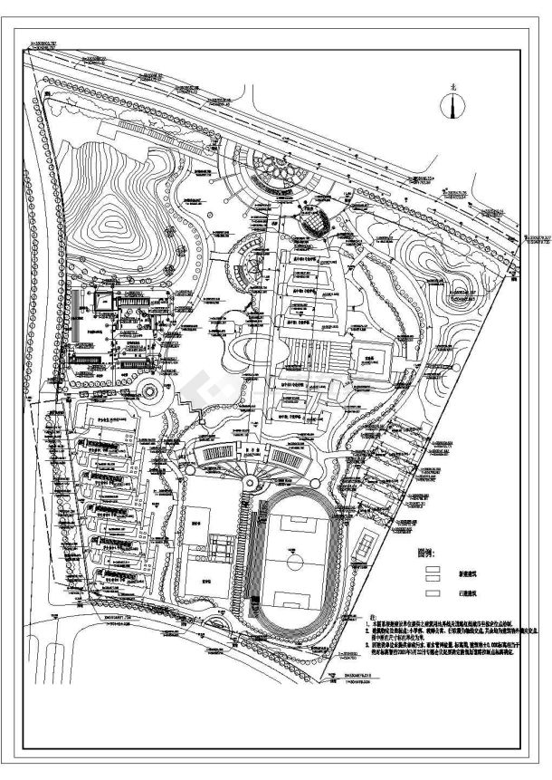 某马鞍山双语学校CAD节点剖面构造图-图一