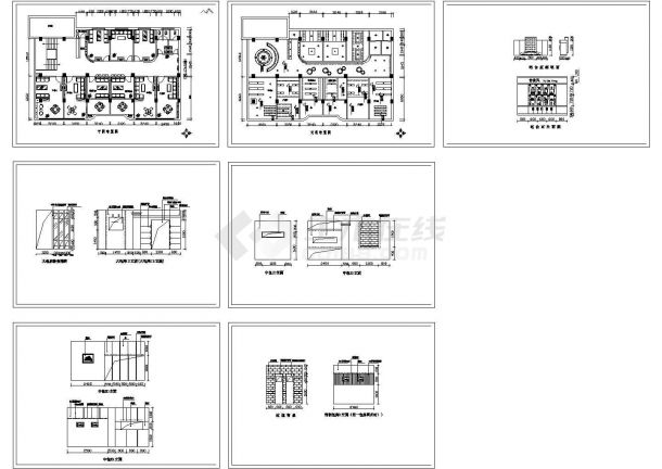  CAD construction drawing for detailed decoration design of a coffee shop - Figure 1