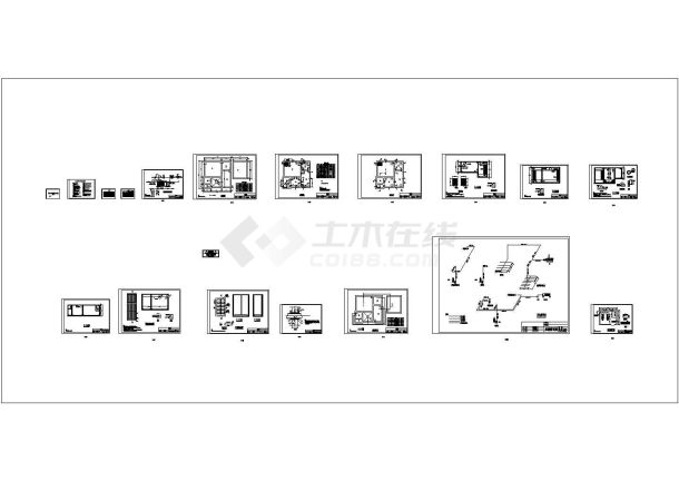 某240吨_天生活污水处理工程设计cad全套工艺施工图（含设计说明）-图一