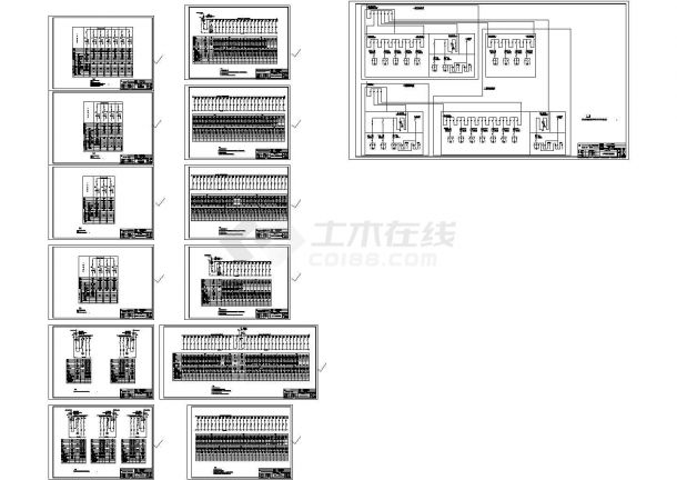 某大楼高低压系统柴油发电机电气全套图纸-图一