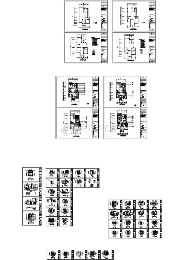 某二层框架结构别墅住宅楼室内装修设计cad全套施工图（甲级院设计）-图二