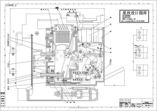 DW45-2000抽屉式万能断路器设计CAD图纸-图一