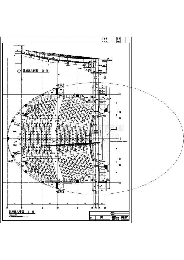 广东某演艺中心钢结构CAD图-图二