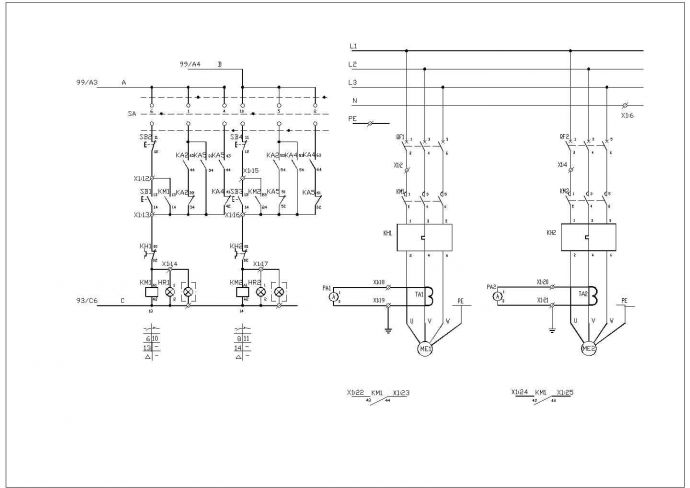 某水泵控制原理设计D平面布置图_图1