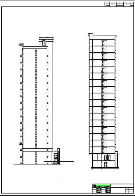屯悦城17层7高层住宅建筑结构设计施工图-图一