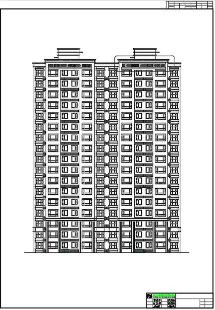屯悦城17层7高层住宅建筑结构设计施工图-图二