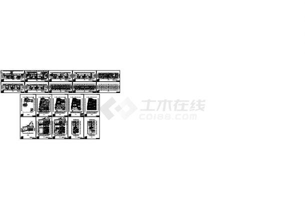 湖南黄永玉博物馆设计cad详细建筑平面施工图纸（标注详细，20张图）-图一
