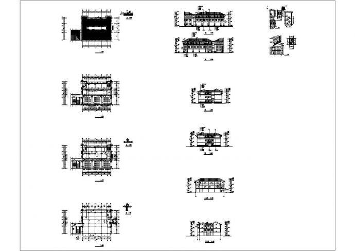 某中学艺术楼CAD节点构造完整设计图_图1