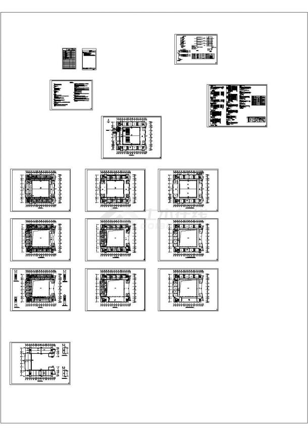 武汉某重点中学教学楼电气施工图CAD，15张图纸。-图一