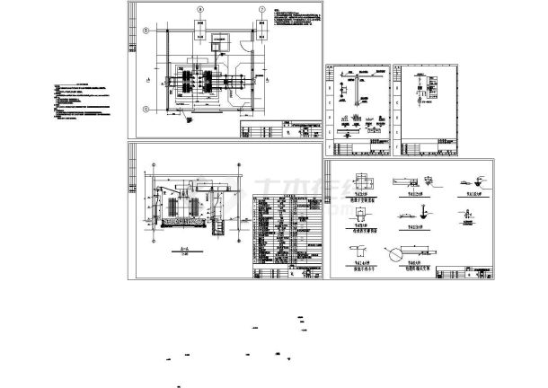 某变压器室电气安装CAD施工图-图一