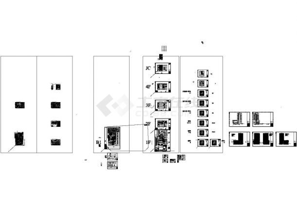 [湖南]十七层框架剪力墙结构五星级酒店建筑施工cad图，共三十四张-图二