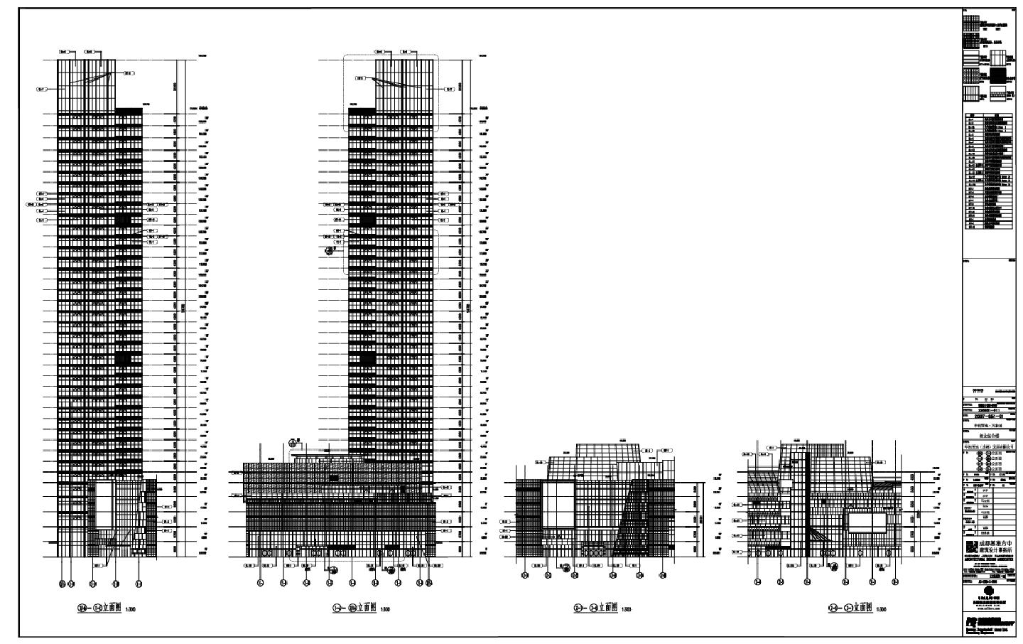 华润置地·万象城商业综合楼立面图CAD图.dwg