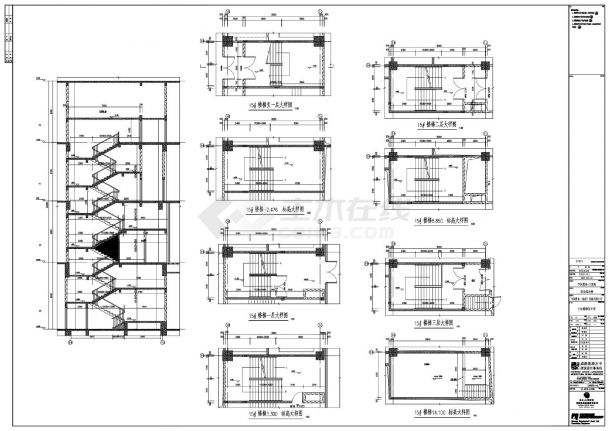 华润置地·万象城商业综合楼楼梯放大图CAD图.dwg-图一