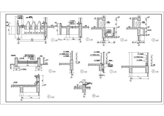某北京市铭龙基地办公楼工程CAD构造全套节点图纸_图1
