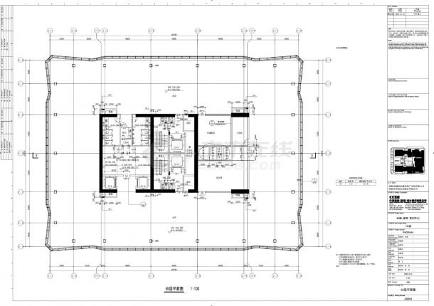 卓越·皇岗世纪中心2号楼建施018平面CAD图.DWG-图一