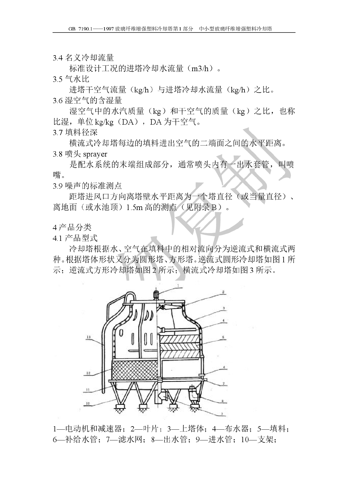 GB玻璃纤维增强塑料冷却塔  -图二