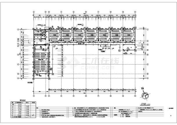 某第二十五中学教学楼建设工程建施CAD构造平立剖节点图-图一