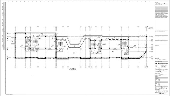 成都阳光保险金融后台中心项目弱电深化设计T-EF-D20 EF区二层综合布线及楼控平面图CAD图.dwg_图1