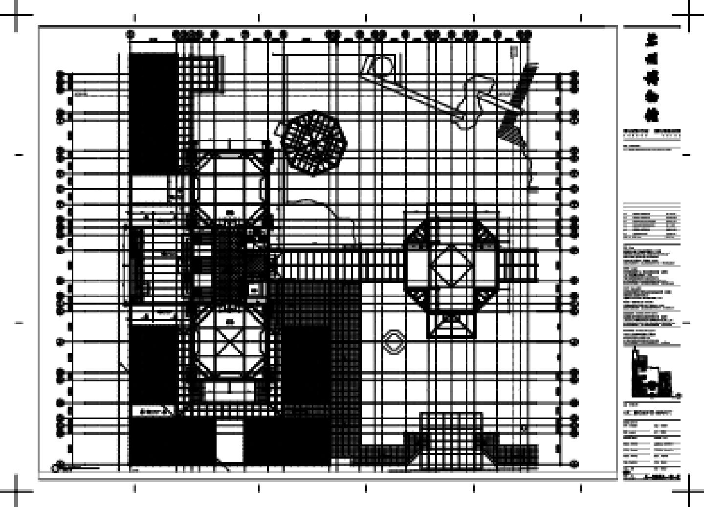 某博物馆A区建筑平面尺寸图