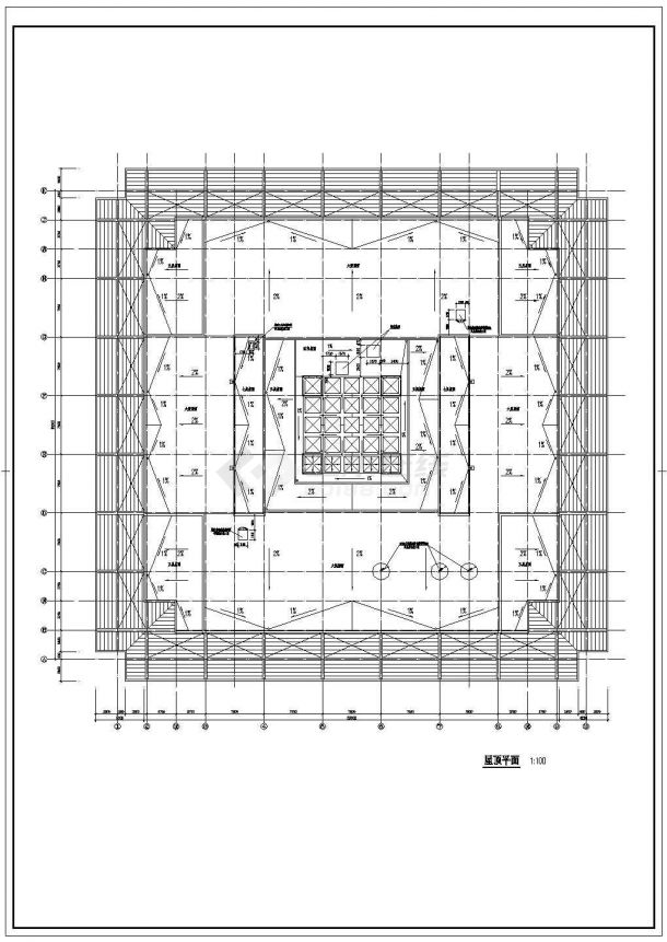 某师范学院CAD设计完整节点施工图纸-图二