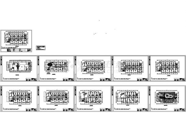 扬州广陵区某9层简约型酒店弱电系统设计CAD施工图-图一