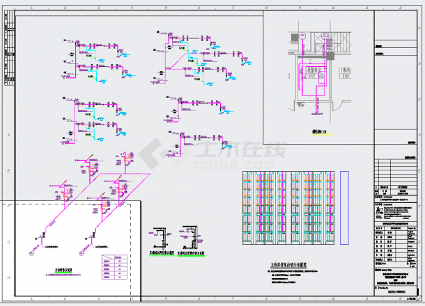 某地广东科技产业园工程多层仓库建筑施工图给排水CAD图纸-图二