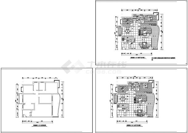 小户型欧式住宅室内装饰设计施工图-图二