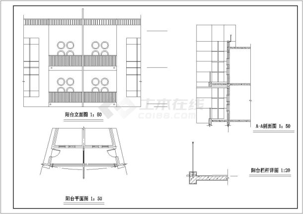 某全套幼儿园CAD设计节点剖面施工图-图一