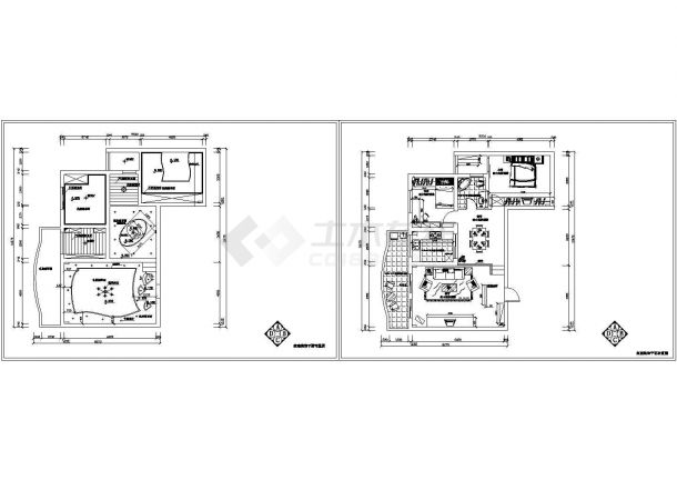 两室两厅住宅装修设计施工图-图一