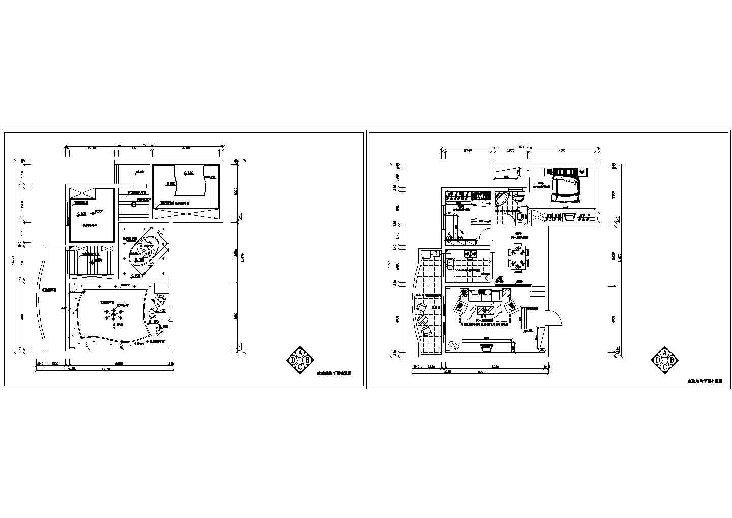 两室两厅住宅装修设计施工图