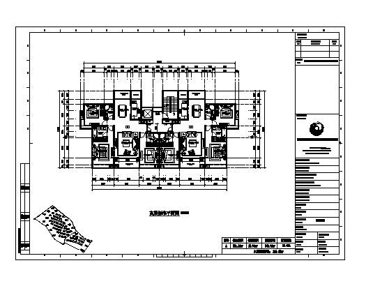 大连市某住宅户型3房2厅设计图