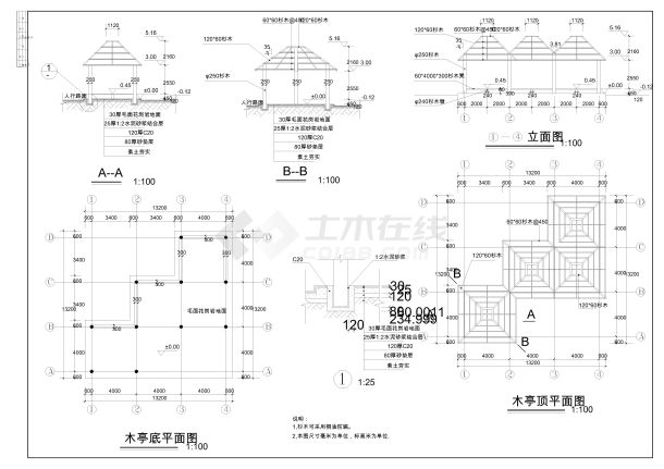 城市公园设计图纸8CAD-图一