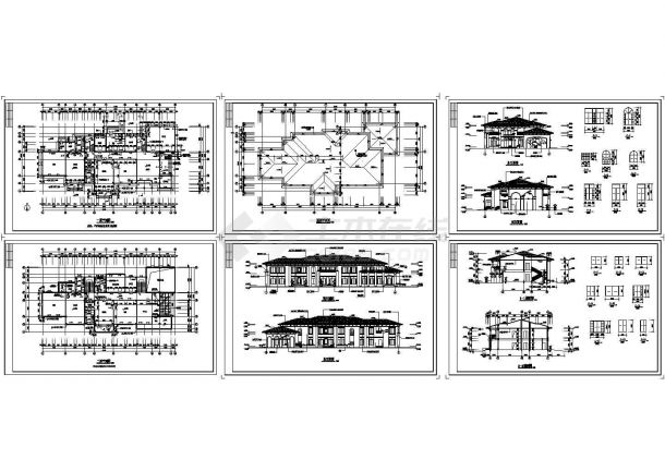 二层四班经典幼儿园方案设计cad图，共六张-图二
