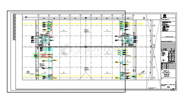 工业厂房-电气-生产用房(大)13屋面机房层-电力配电平面图-图二