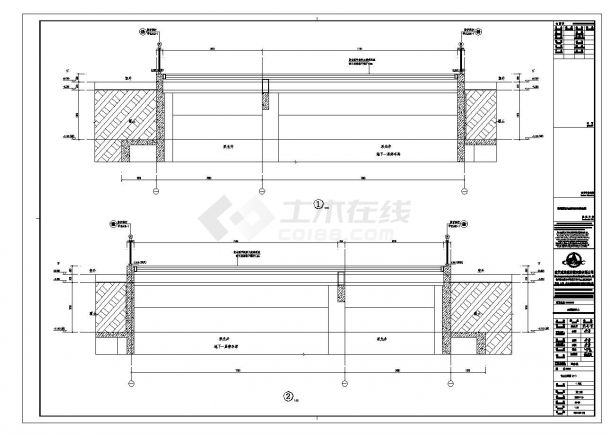 某办公建筑平面施工图-图一