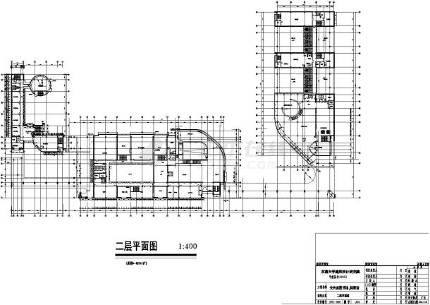 [浙江]现代风格简洁造型大剧院建筑CAD设计方案平面全部-图二