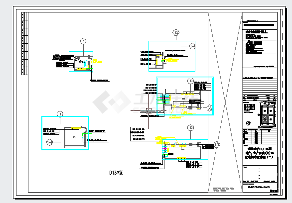 工业厂房-电气-生产用房(大)16配电间布置详图-图一