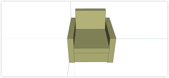 现代风格直角沙发su模型_图1