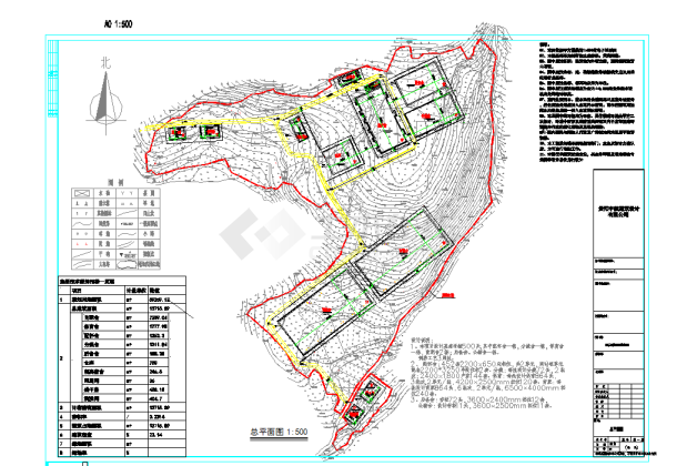 某地蜂岩牧农生态养殖场总平面规划CAD图纸-图一