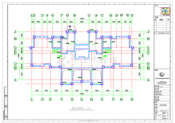 合肥瑞泽园-紫御府—高层—400m2-500m2—3室2厅CAD图纸-图一