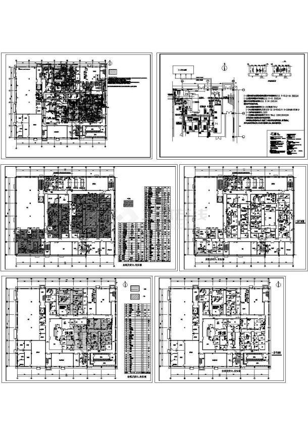 某医药厂房净化空调cad施工图-图一