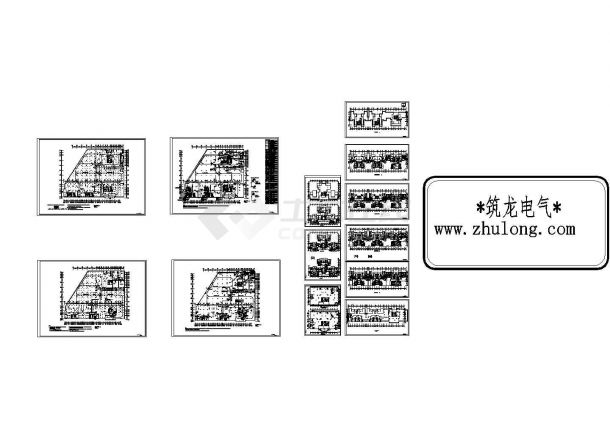 广州某住宅小区全套电气施工图CAD-图一